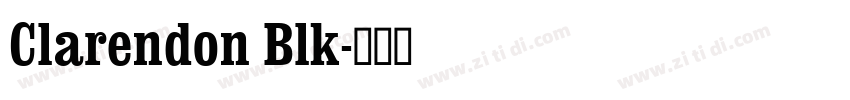 Clarendon Blk字体转换